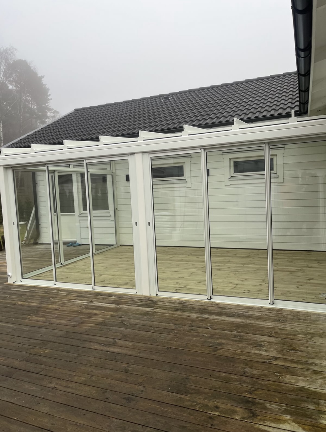 Inglasad uteplats